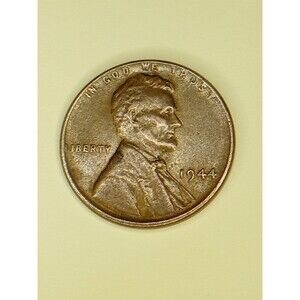 RARE 1944 Wheat Penny Cent Coin No Mint Mark Error With L, W, R, T into the Rim